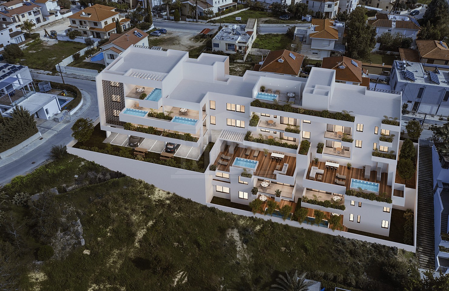 Two Bedroom Ground Floor Apartment with Pool in Engomi, Nicosia