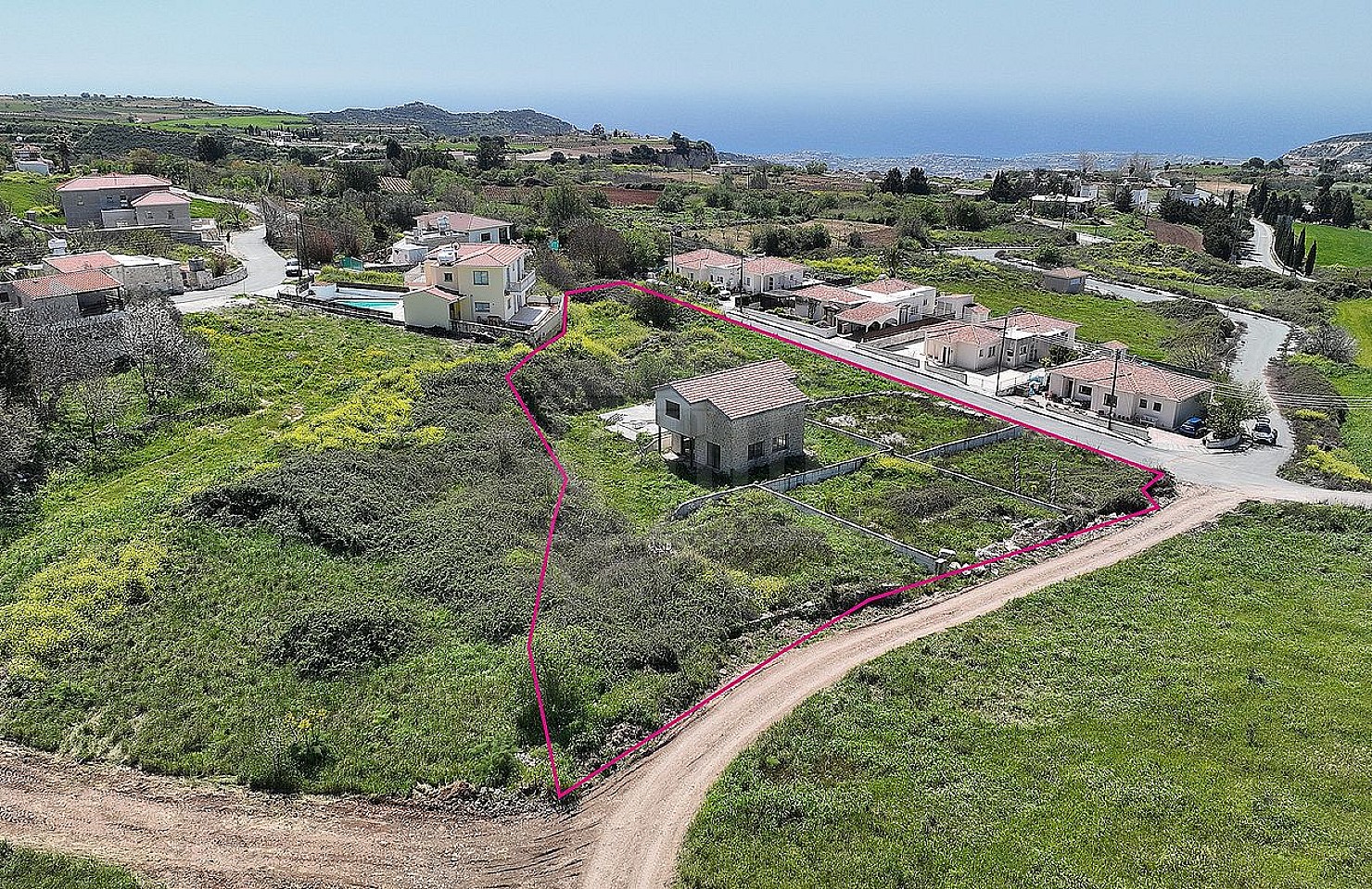 Incomplete House within a Residential Field in Kathikas, Paphos