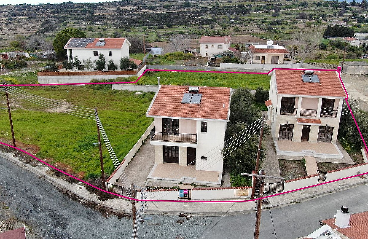 Two Houses within a large Residential Field in Pachna, Limassol