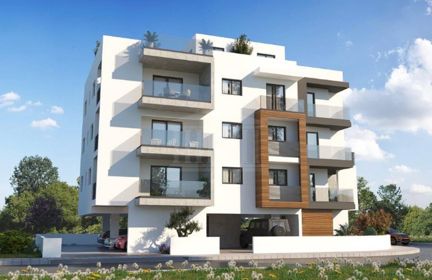 Three Bedroom Apartment with Roof Garden in Vergina, Larnaca
