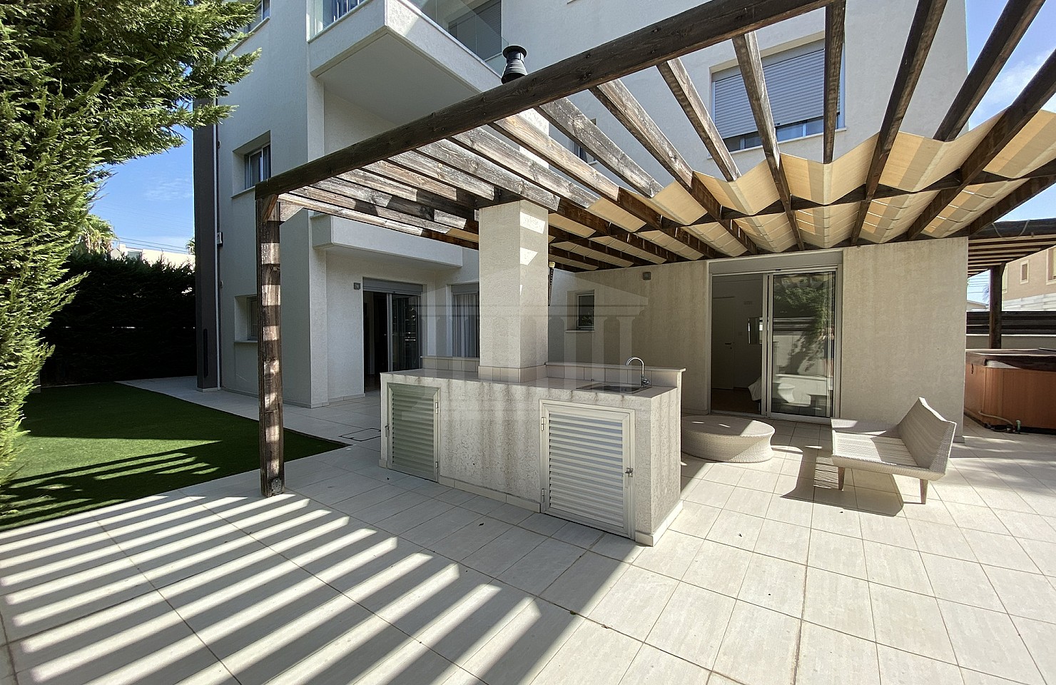Three Bedroom Apartment Ground Floor in Germasogia, Limassol