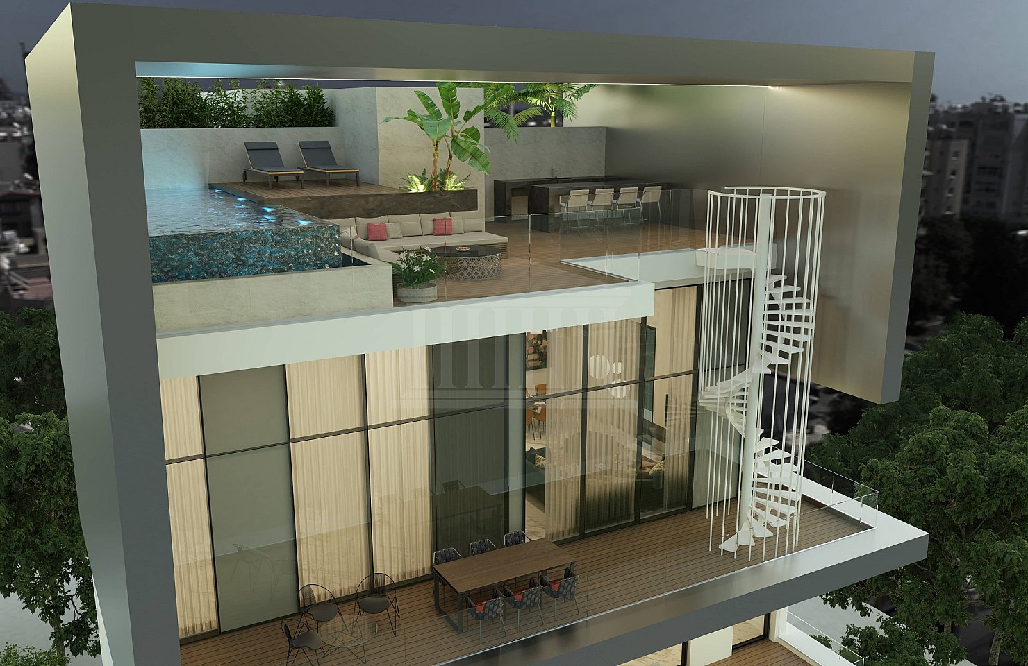 Three bedroom Penthouse in Dasoudi, Limassol