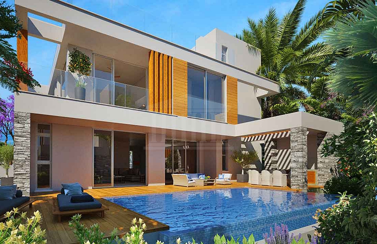 Four Bedroom Villa with Roof Garden in Paphos City Center